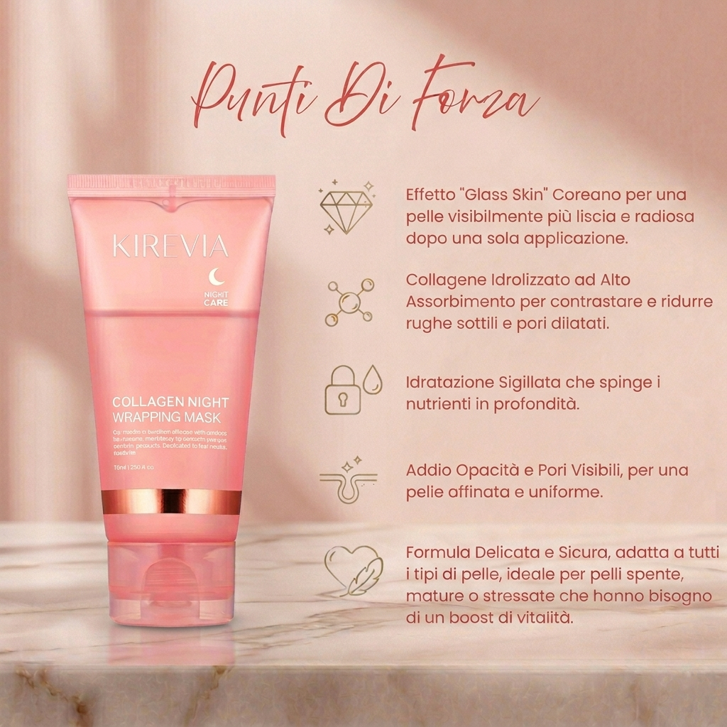 KIREVIA | Maschera Collagene Peel-Off Wrap